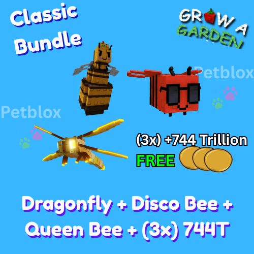 Classic Bundle | Dragonfly + Disco Bee + Queen Bee + 3x 744T Fruits